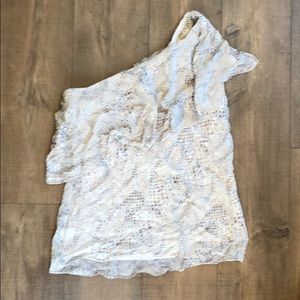 One shoulder WHBM top